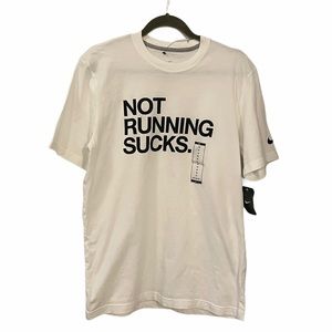 Nike Not Running Sucks Regular Fit Tee Medium